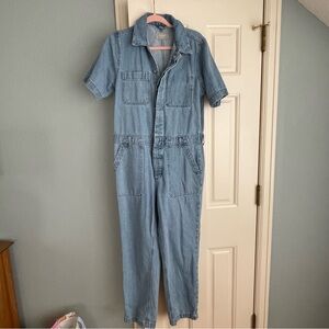 VGUC Everlane Organic Cotton Denim Boilersuit Jumpsuit Size 6